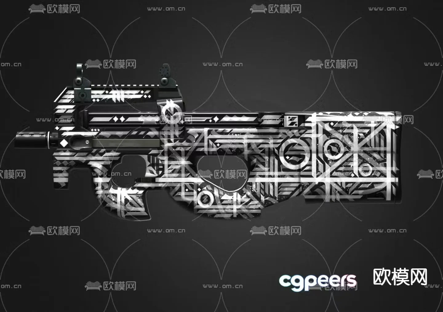 Pistol toy rifle 3d model