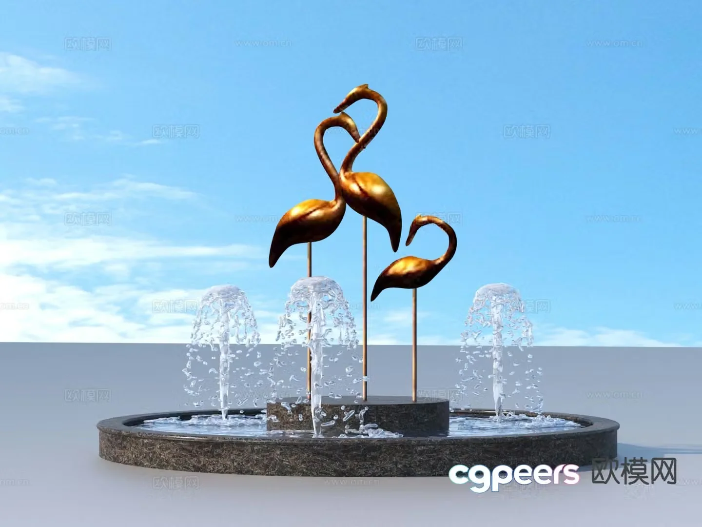 Urban sculpture landscape sculpture 3d model