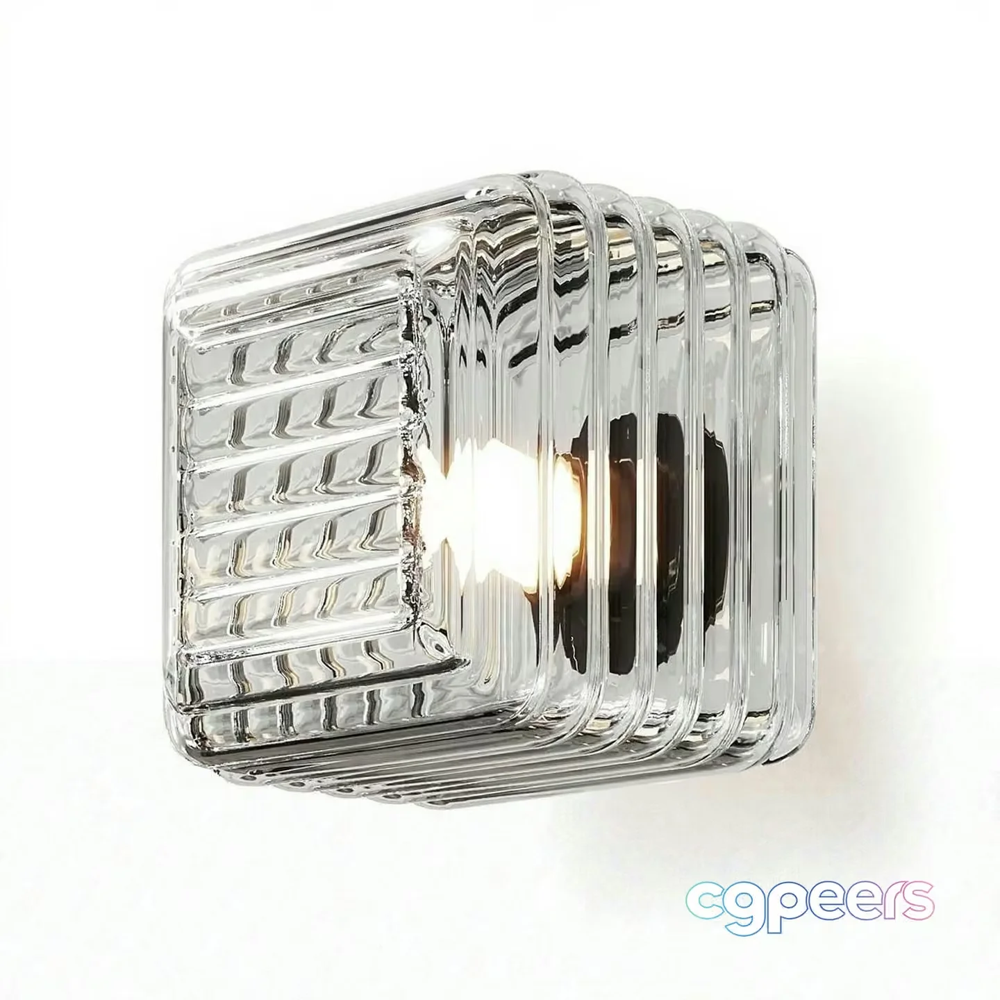 A Clear Glass Light Fixture 3D Model – 14116 – VRAY Render
