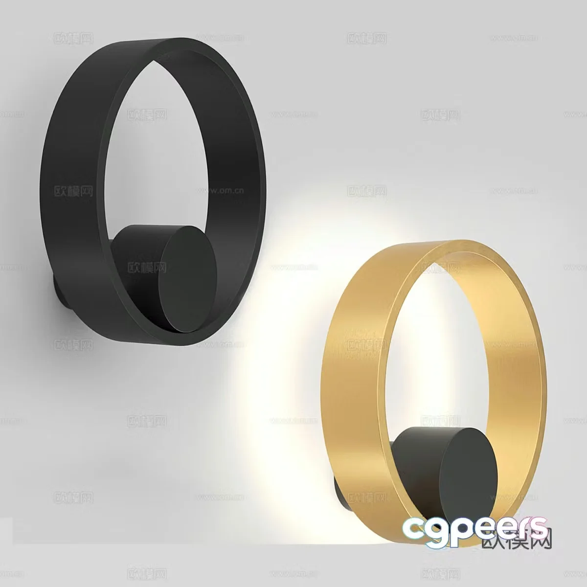 Modern wall light 3d model