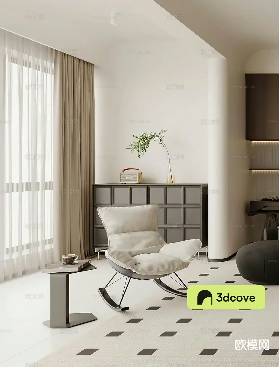 Modern leisure chair rocking chair