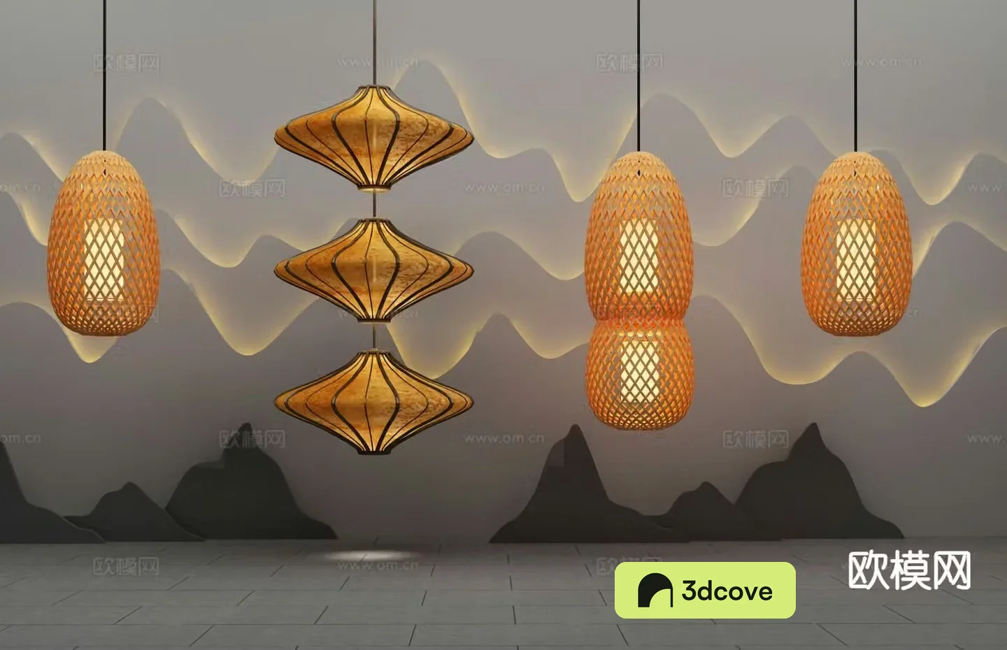 New Chinese style chandelier lantern chandelier