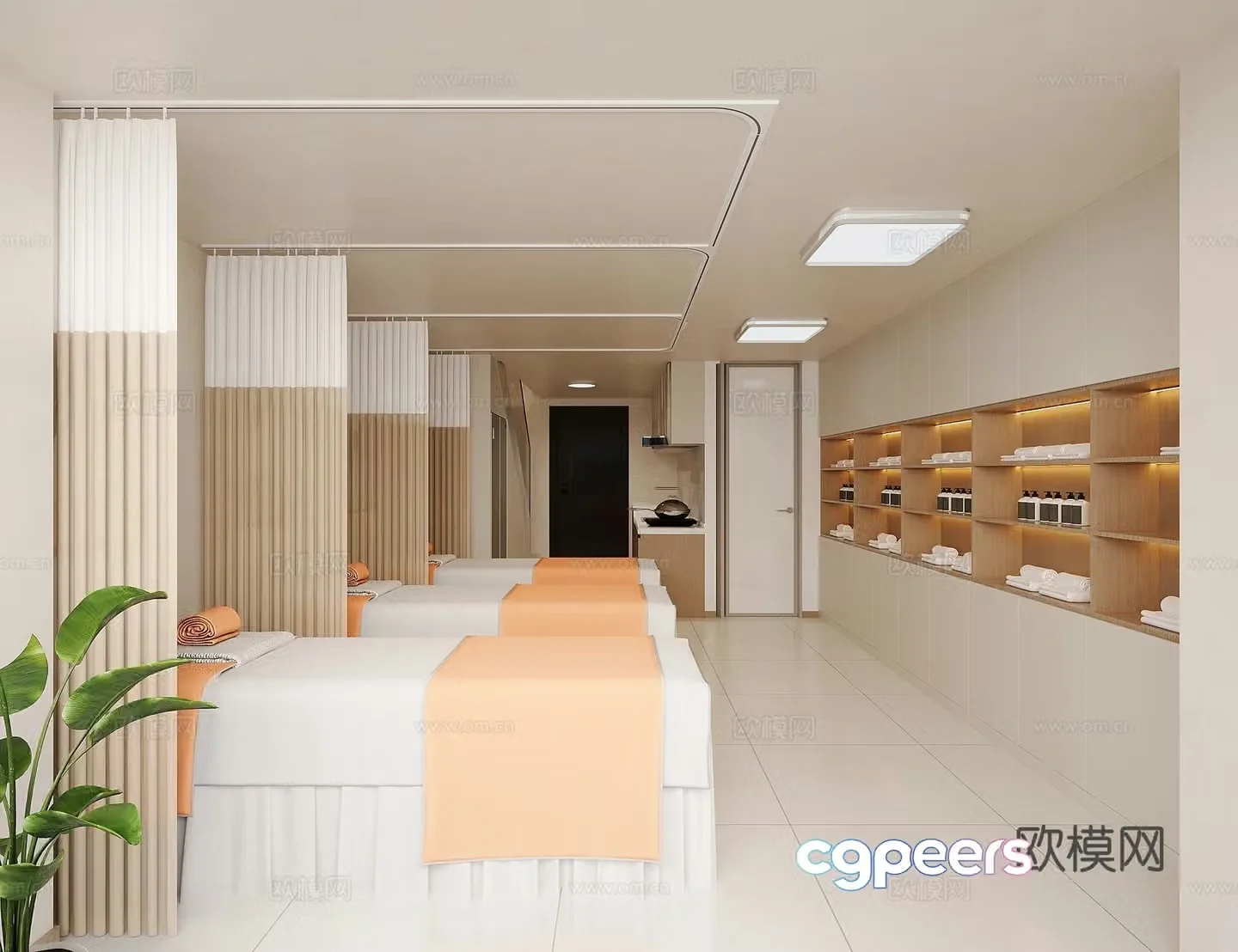 Creamy Beauty Spa Massage Club 3D Model