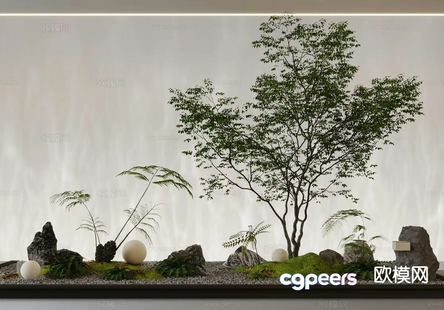 Landscape sketch plant landscaping 3D model
