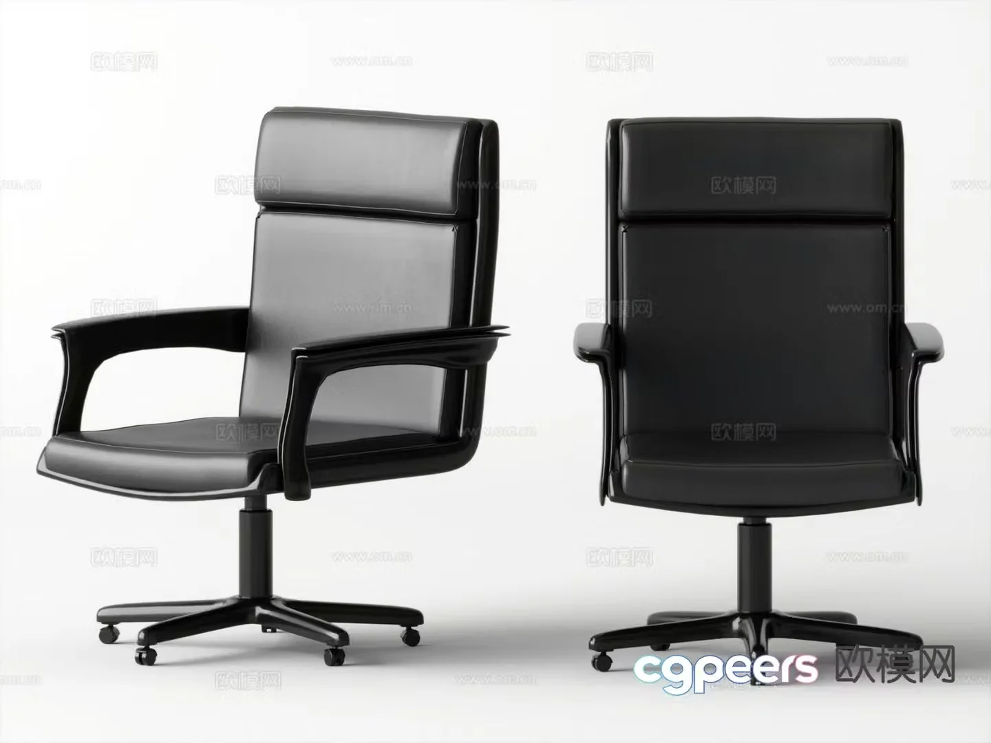Modern office chair conference chair staff chair 3d model