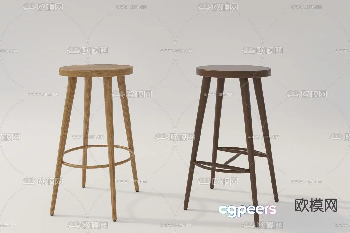 Medieval style bar chair 3d model