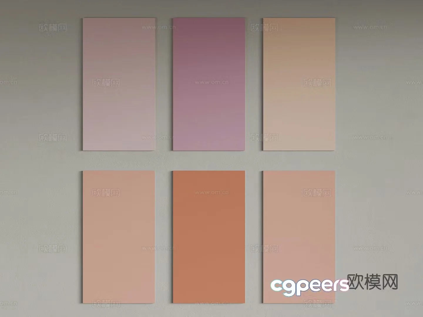 Modern paint Color card Latex paint Paint 3d model