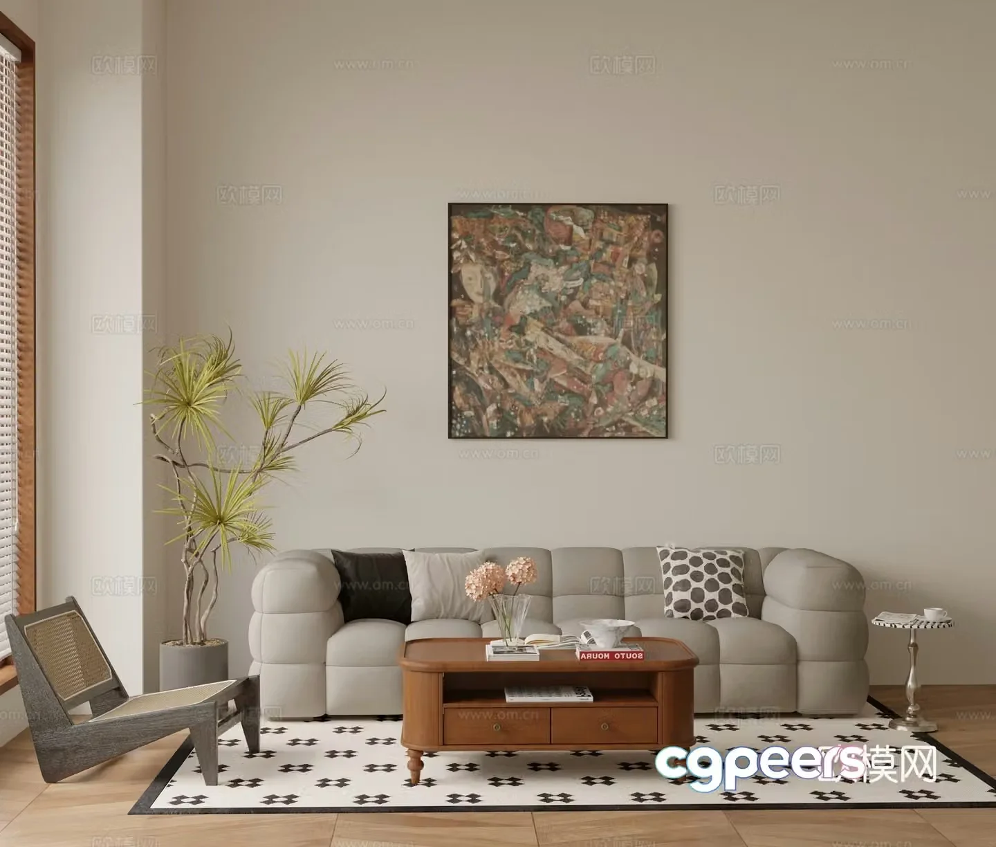 Wasabi combination sofa 3D model