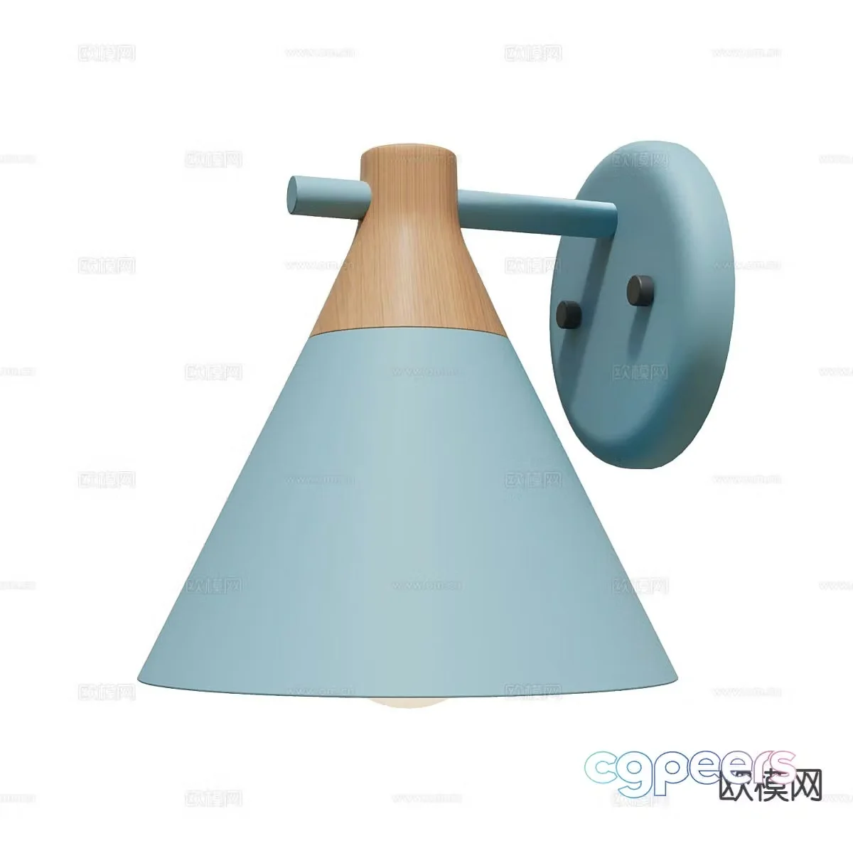 Cartoon wall lamp 3d model