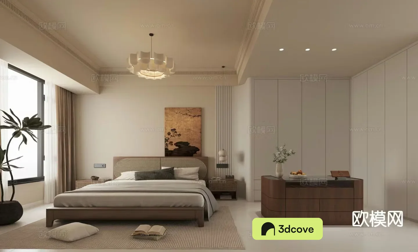 Medieval style master bedroom