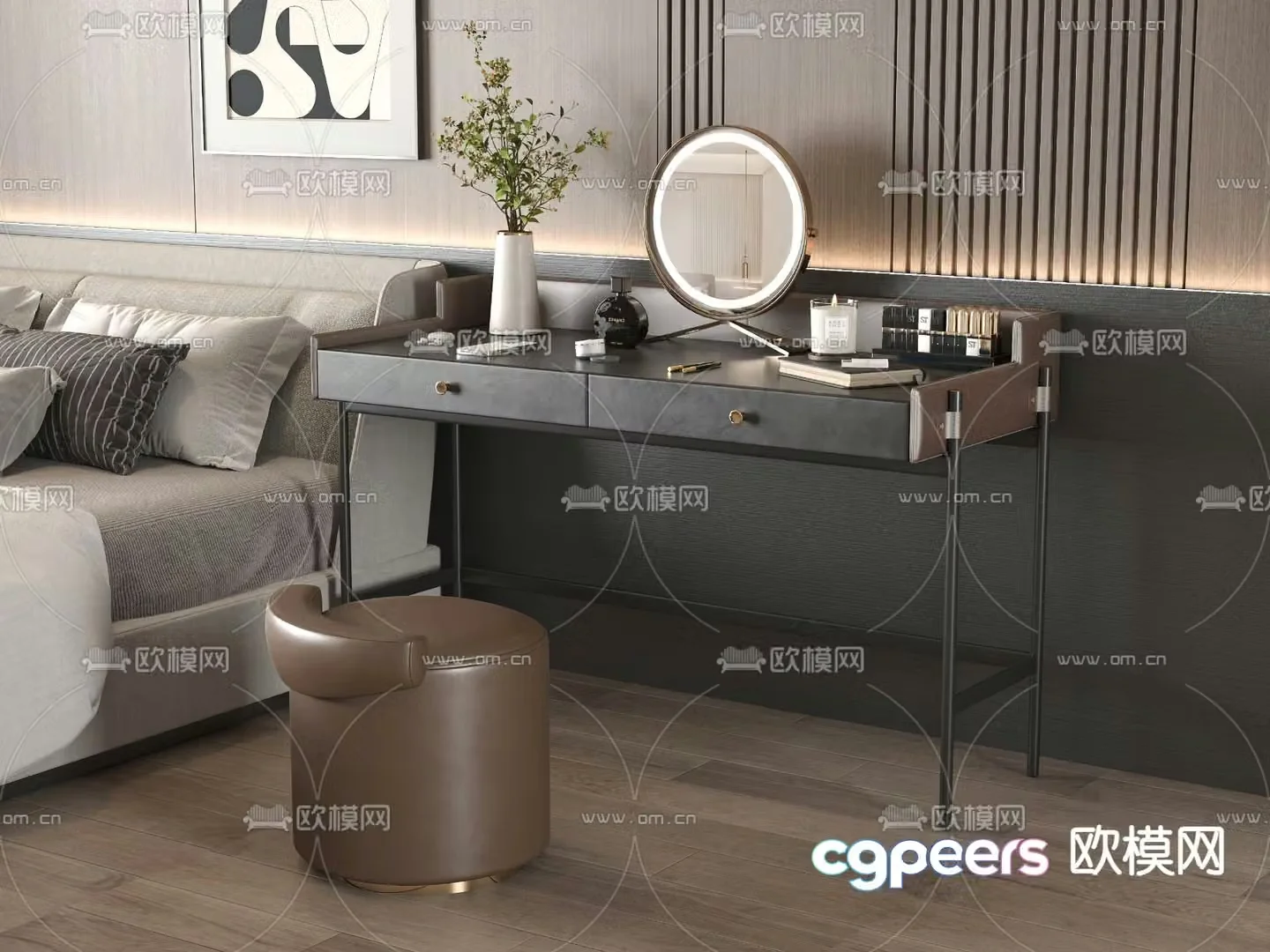 Modern dressing table dressing table 3d model