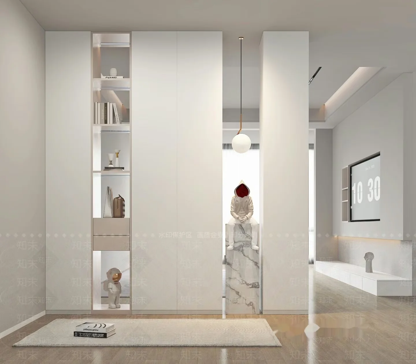 Modern Minimalist Interior Design 3D Model – 12468 – VRAY Render