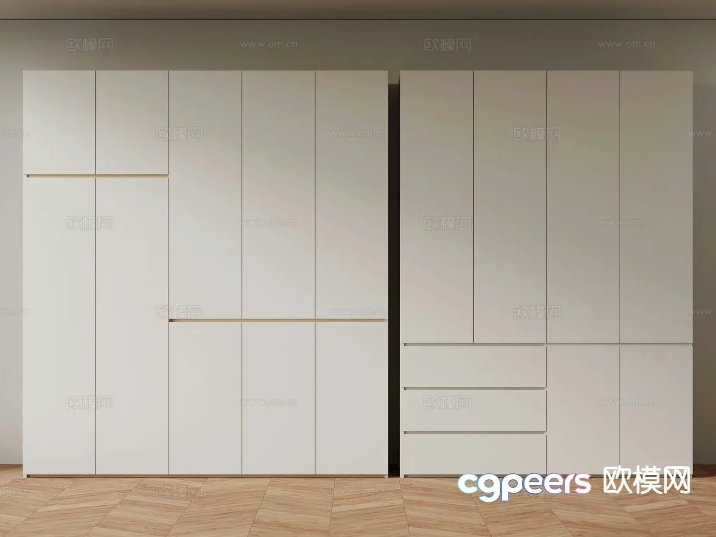 Modern wardrobe 3d model