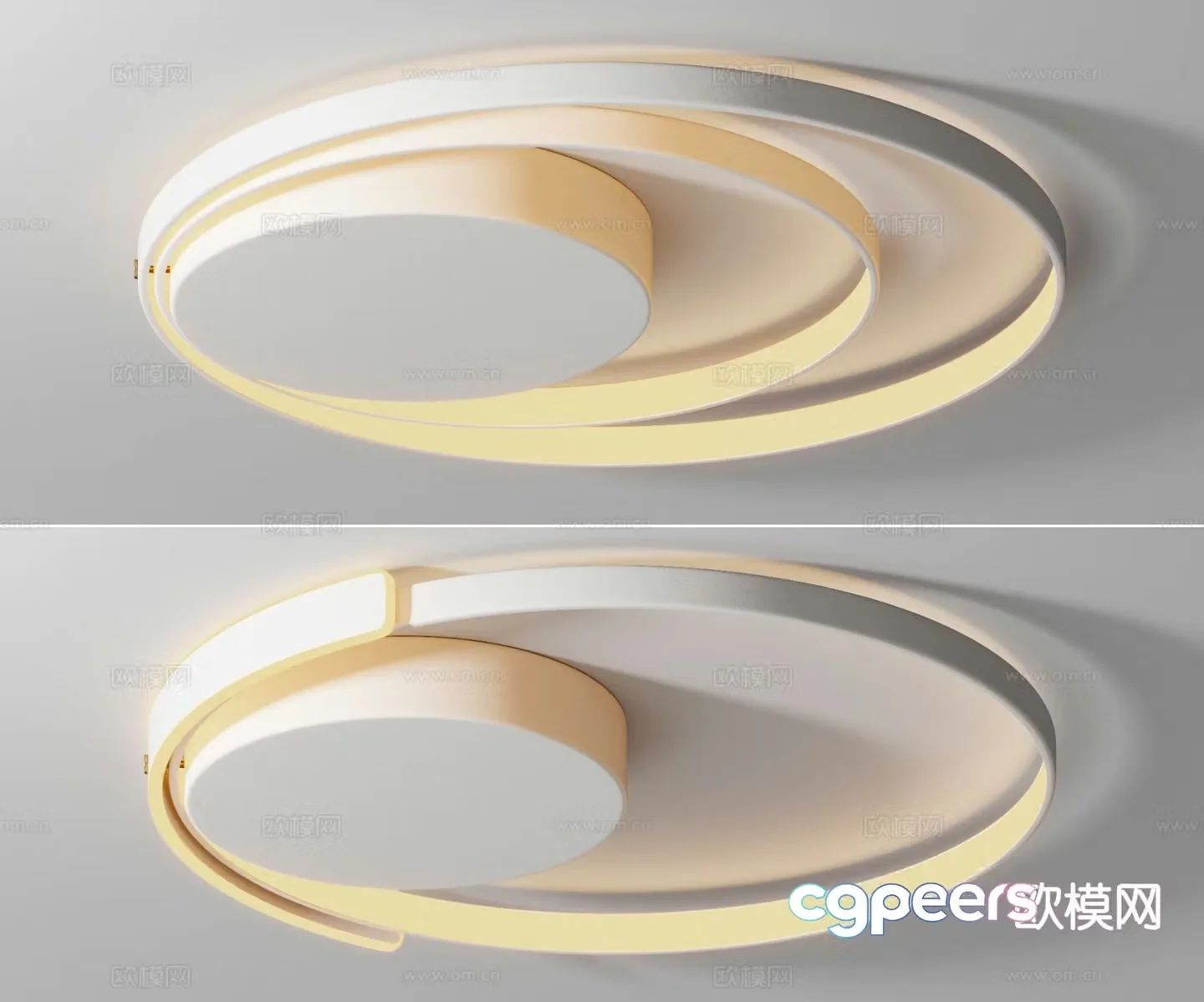 Cream style ceiling lamp living room ceiling lamp 3d model