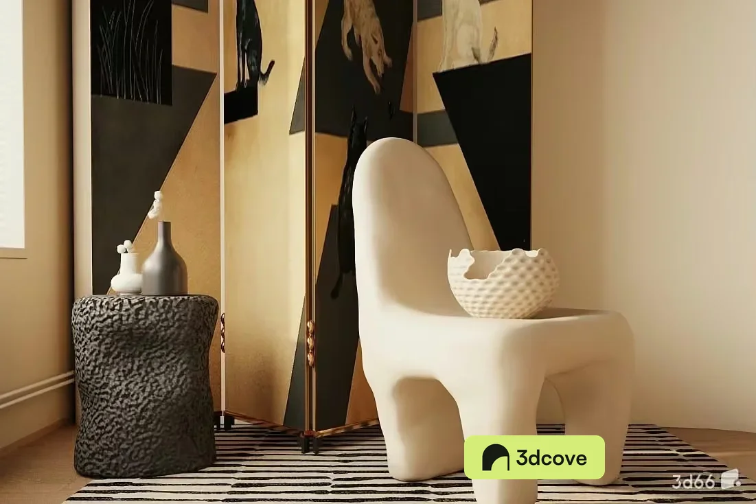 Modern White Chair