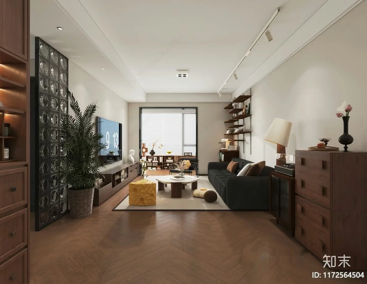 Modern Living Room 3D Model – 23401 – VRAY Render