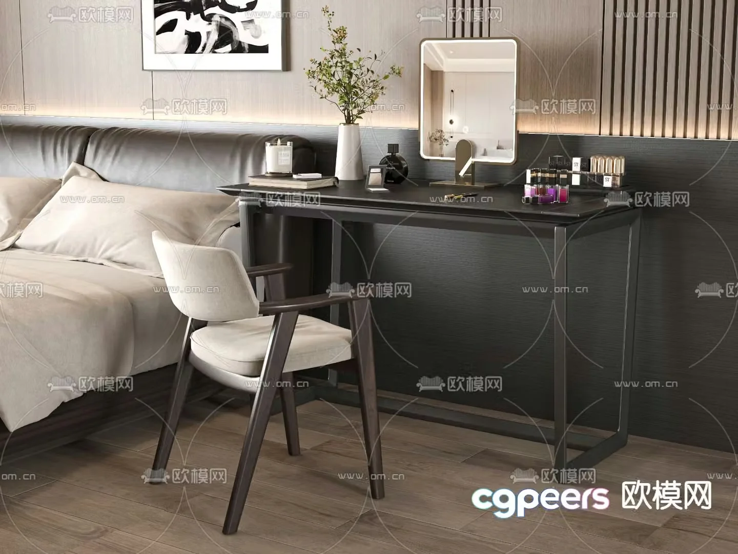 Modern dressing table 3d model