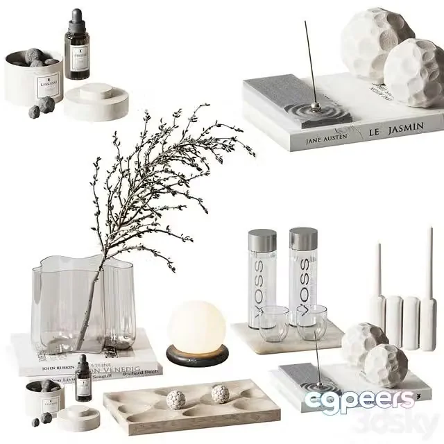 3ds Max Free – Decorative set H92