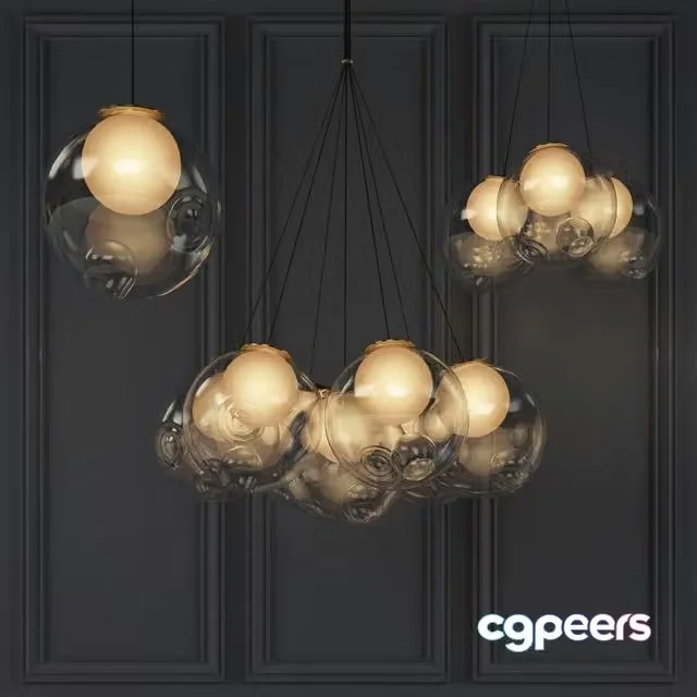 3ds Max Free – Bocci Pendant Lamp Set