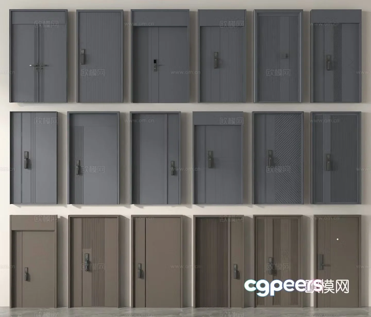 Entry door Entry door Anti-theft door 3D model