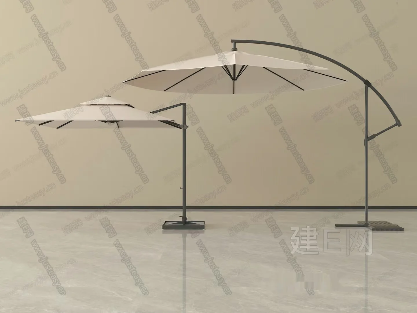 Modern Outdoor Umbrella 3D Model – 14413 – VRAY Render