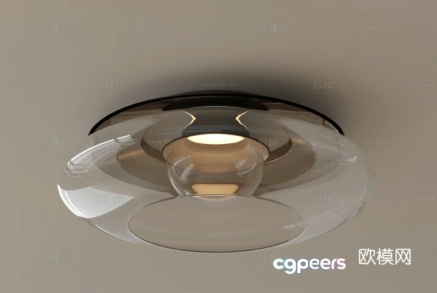Modern ceiling light 3D model