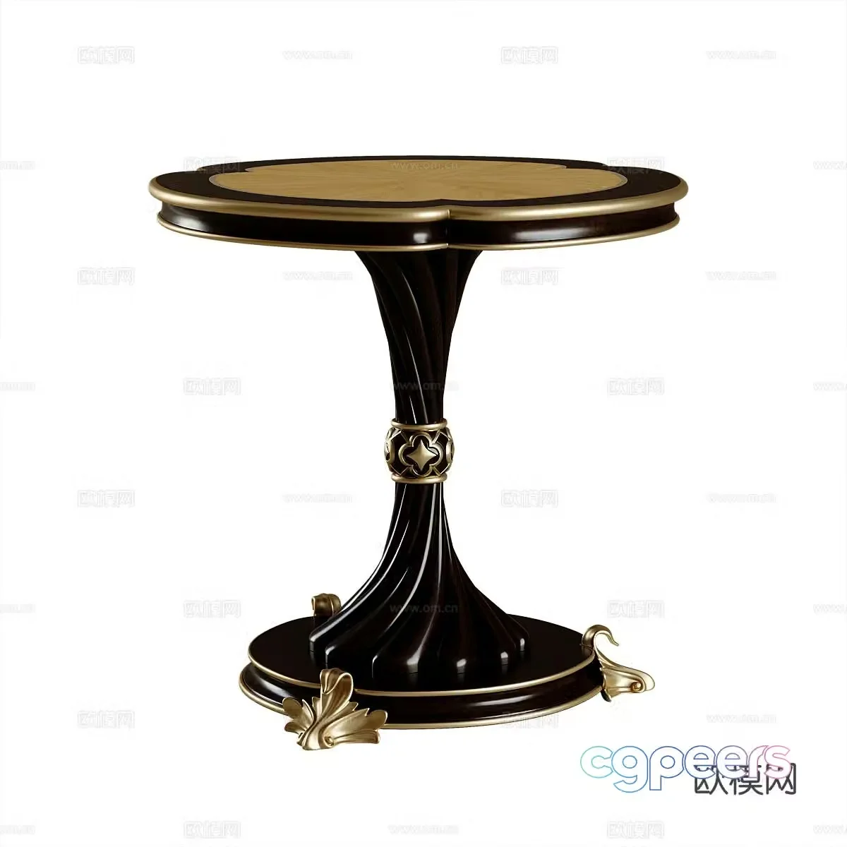American side table corner table 3d model