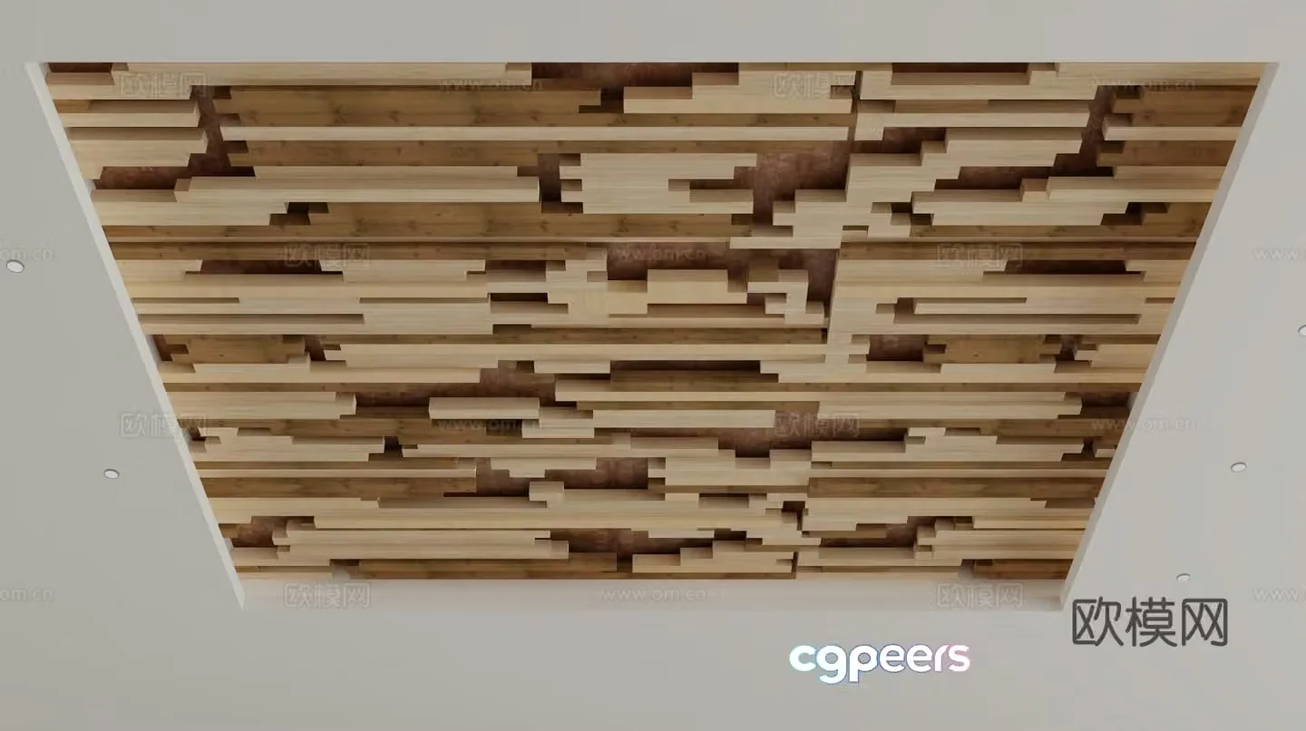 Modern ceiling 3d model