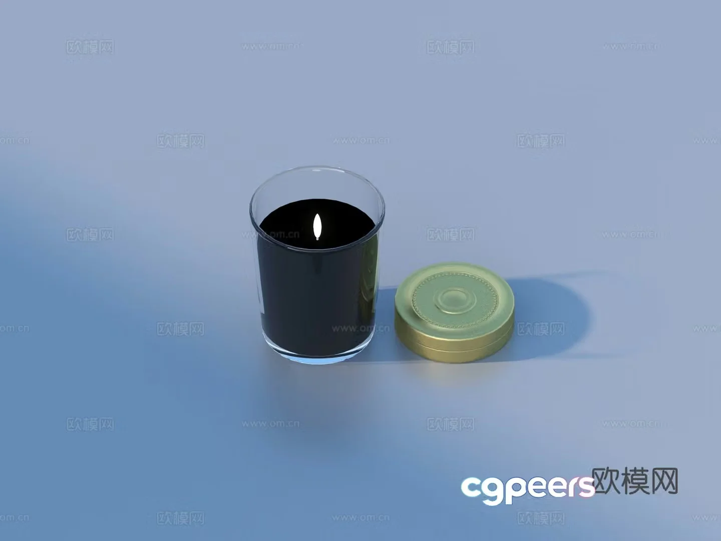 Candle Cosmetics 3d Model