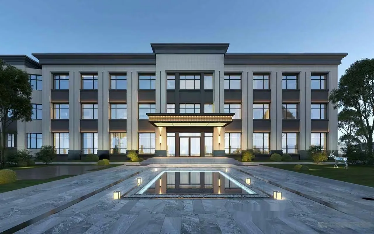 A Large Building With A Modern Style 3D Model – 983 – VRAY Render