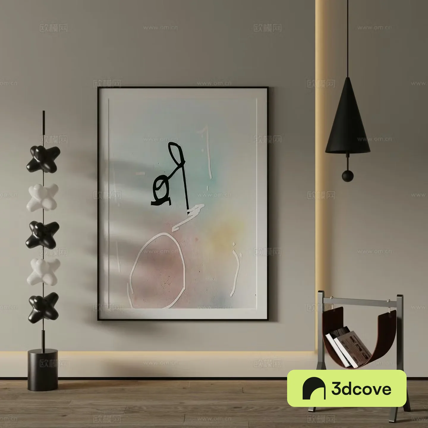 Modern decorative painting Abstract simple drawing