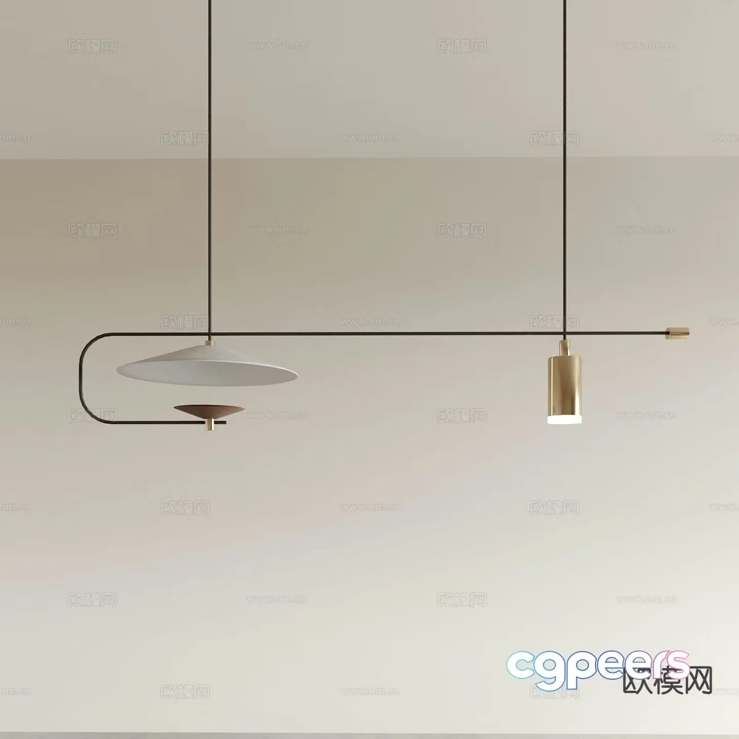 Modern chandelier dining room chandelier 3d model