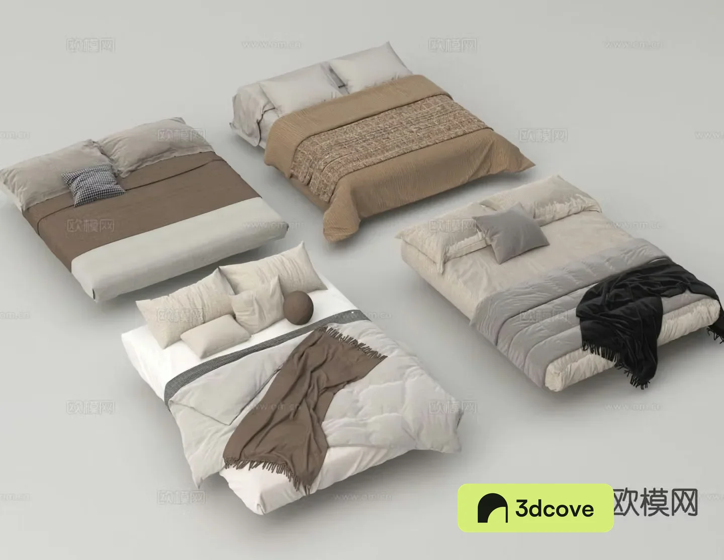 Modern tatami bed double bed