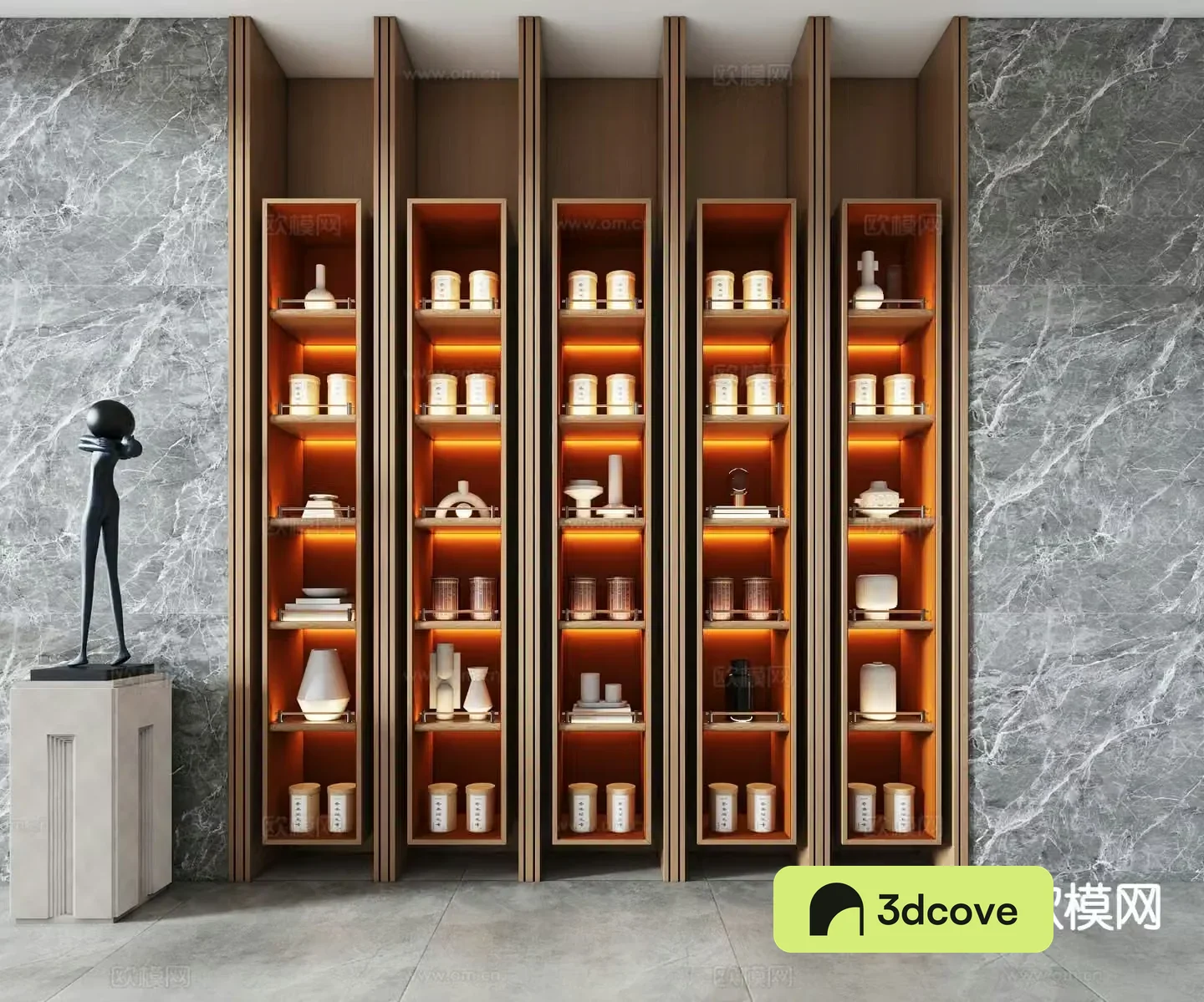 New Chinese style tea display cabinet storage cabinet
