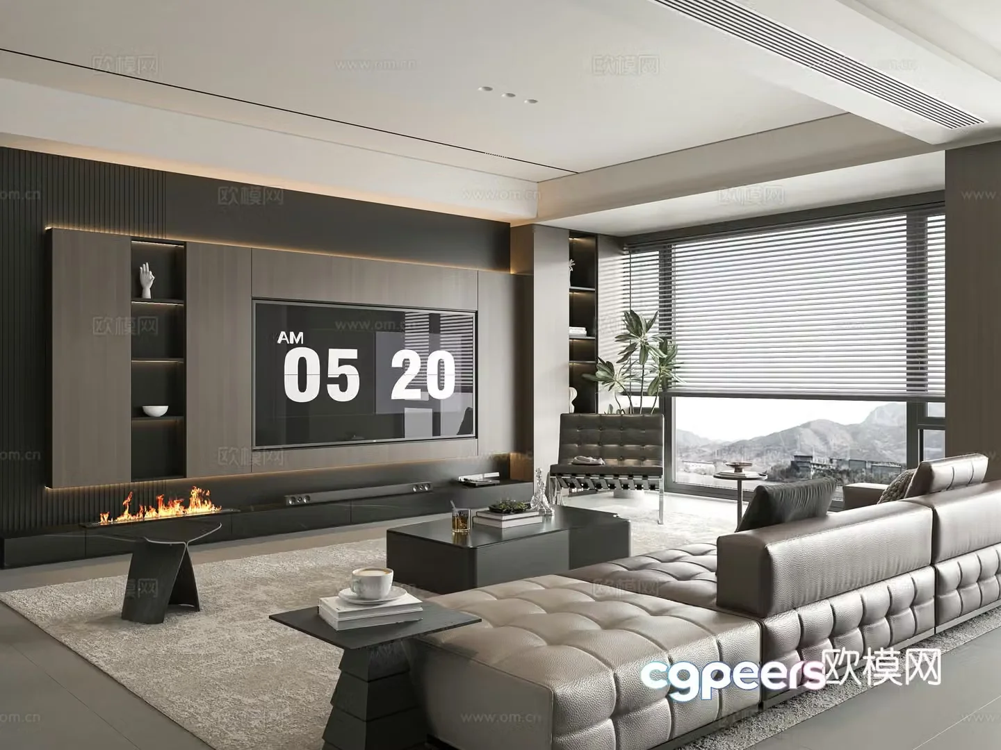 Italian living room 3d model