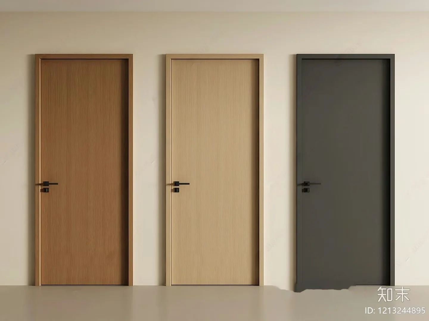 Modern Interior Doors 3D Model – 9655 – VRAY Render