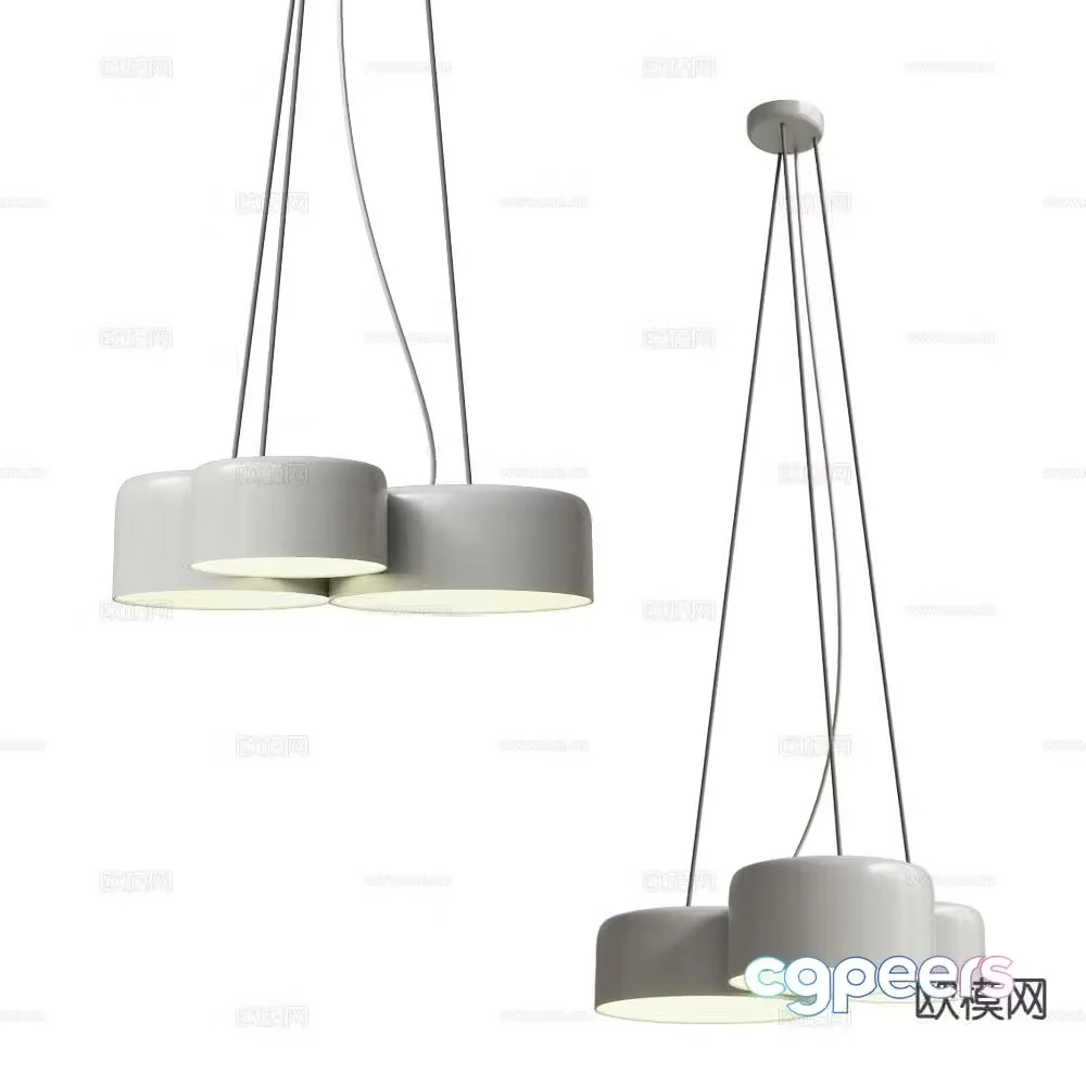 Ole dining room chandelier 3d model
