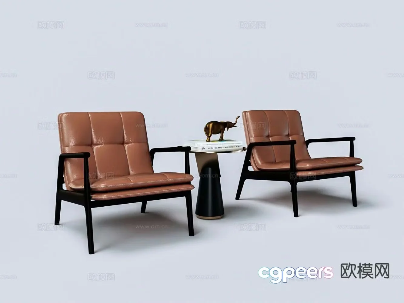 Modern chair leisure chair 3d model