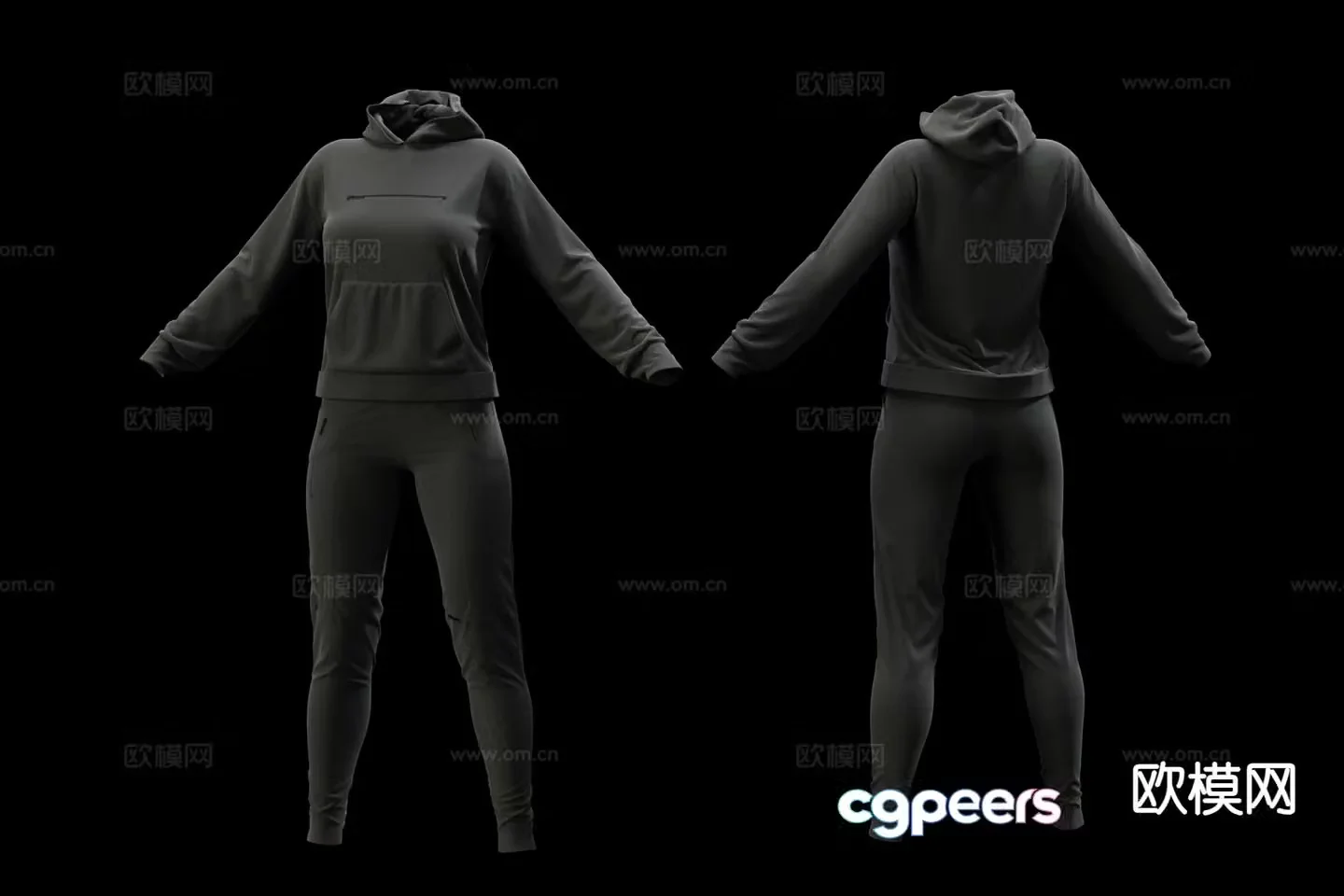 clothes apparel sportswear women’s sportswear hoodie 3d model