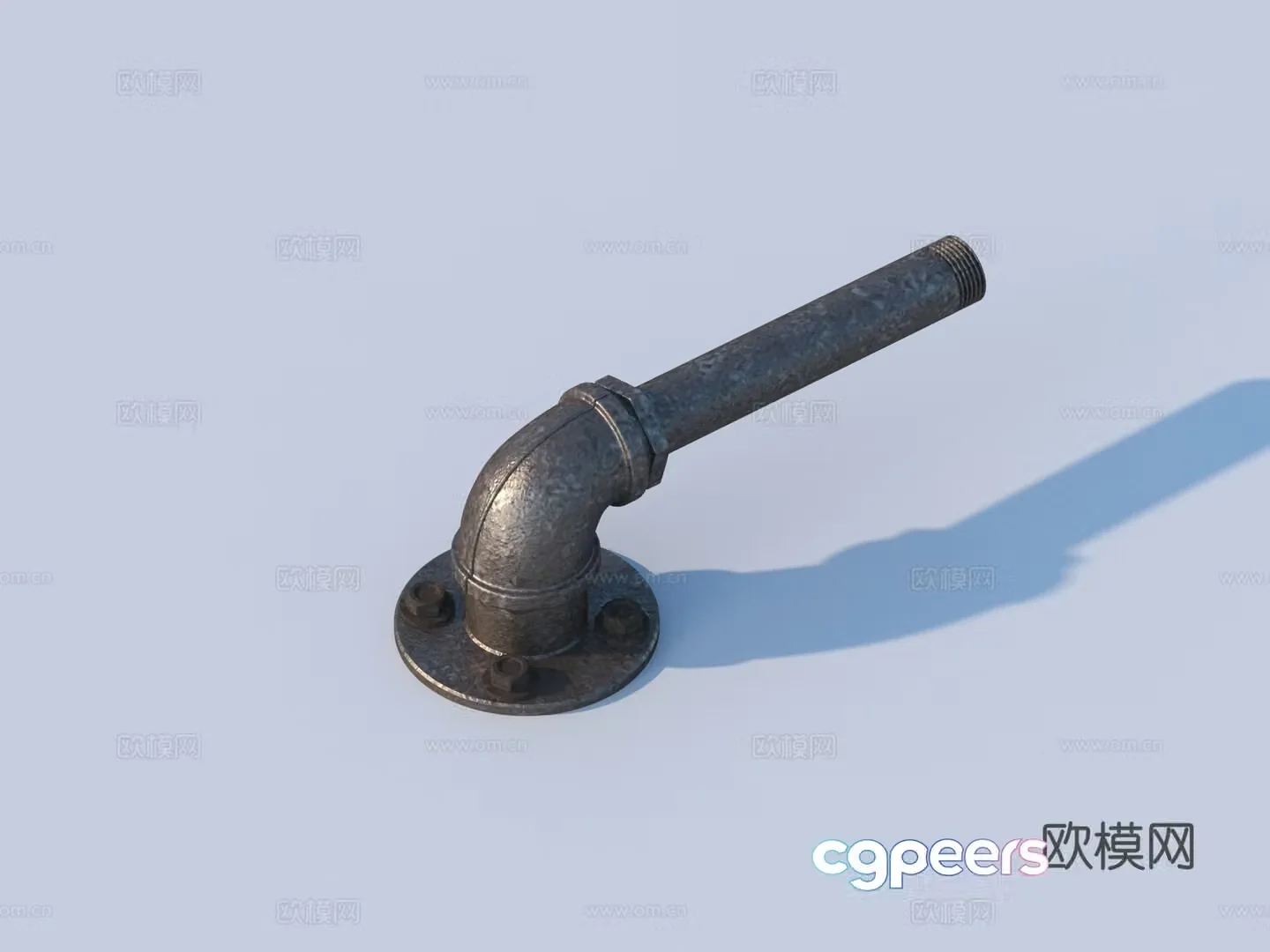 Pipe Valve Interface Water Pipe Elbow 3D Model