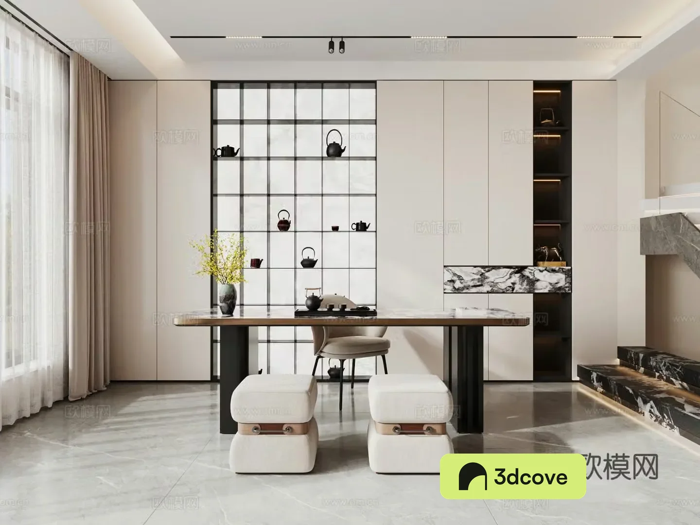 Modern tea room
