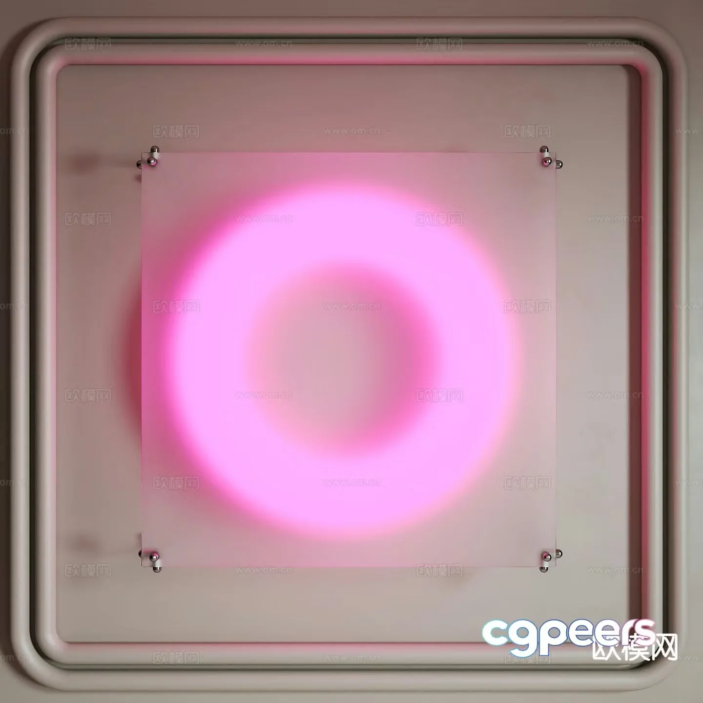 Modern wall light 3d model