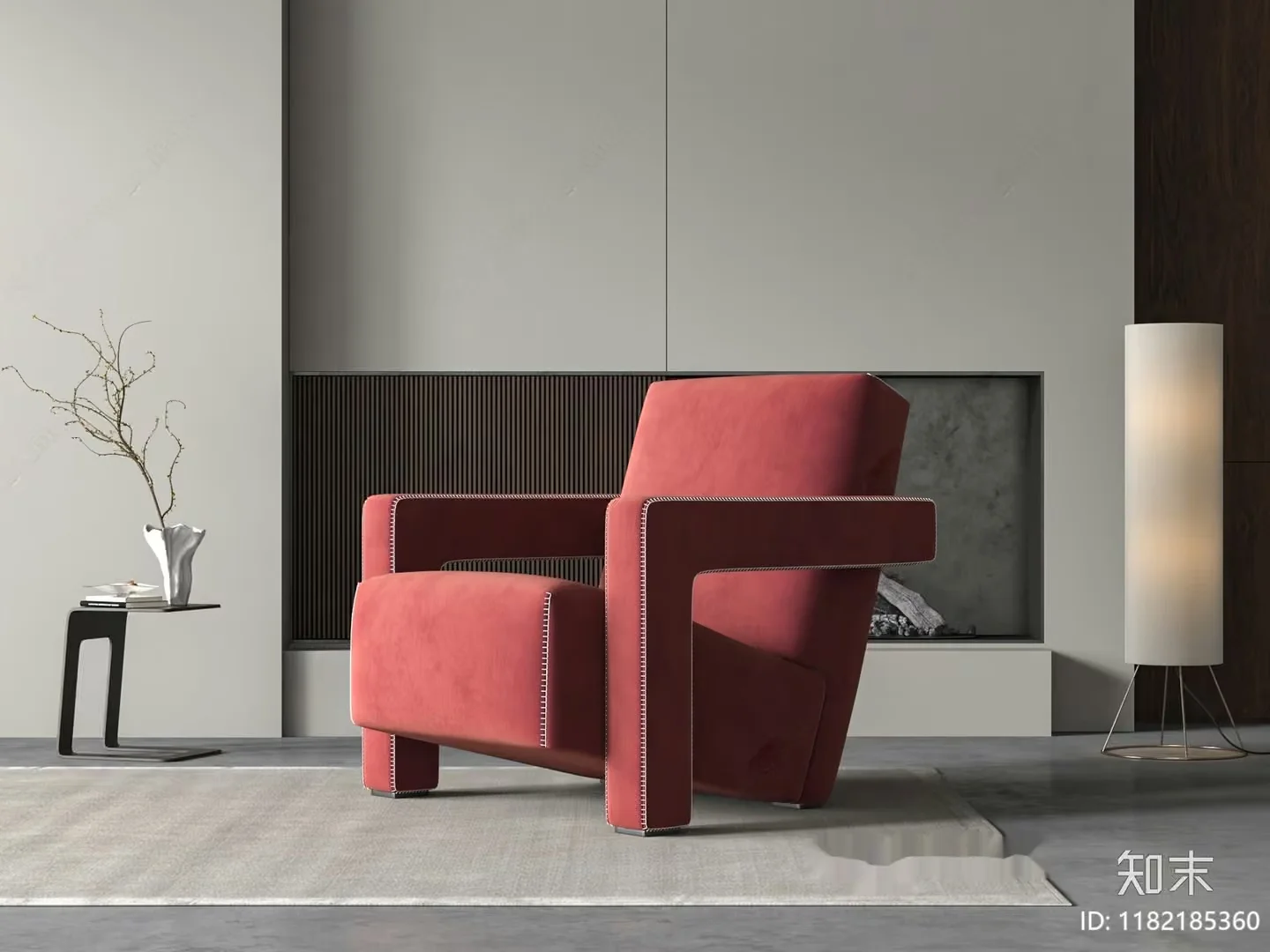 Modern Living Room 3D Model – 8540 – VRAY Render