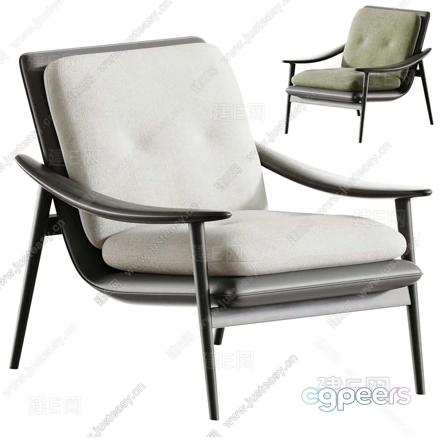 Modern Wooden Chair 3D Model – 6458 – VRAY Render