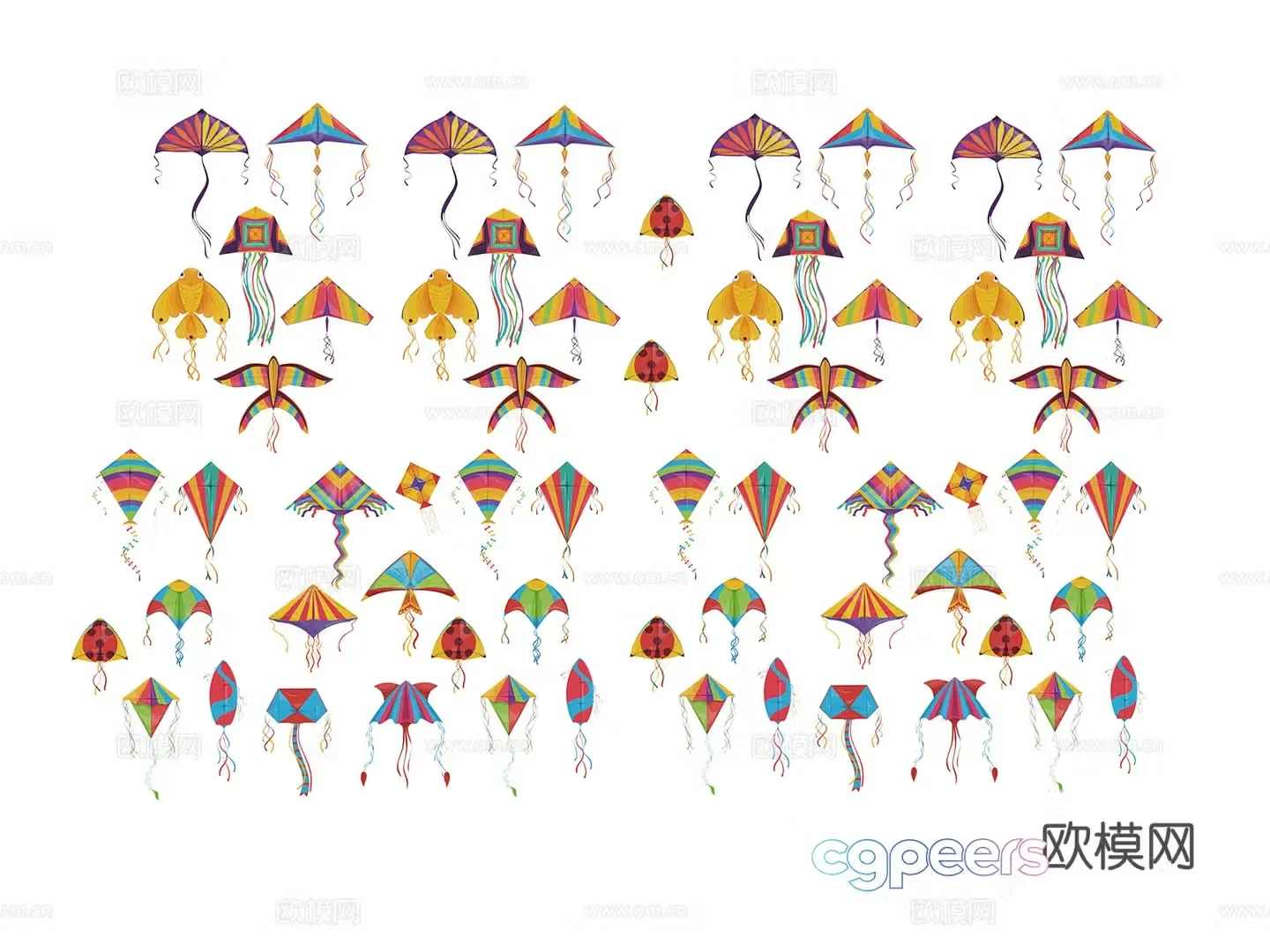 toy kite 3d model