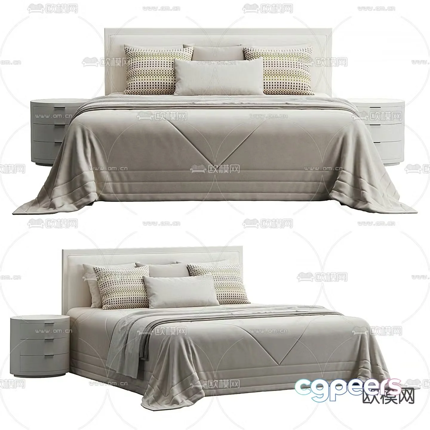 MISSANA double bed 3d model