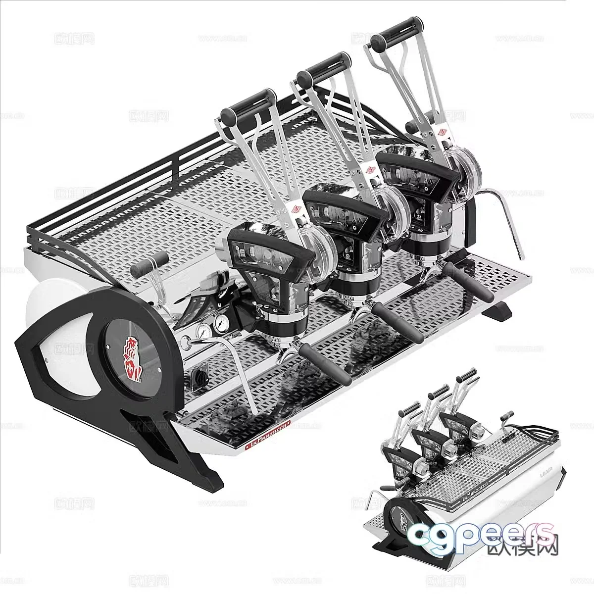 Modern Marzocco LEVA coffee maker 3d model