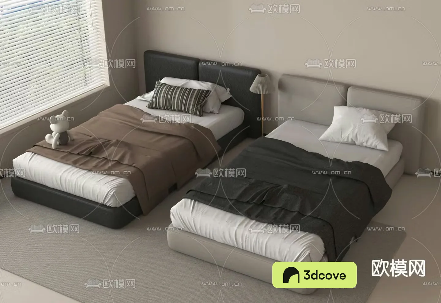 Modern double bed
