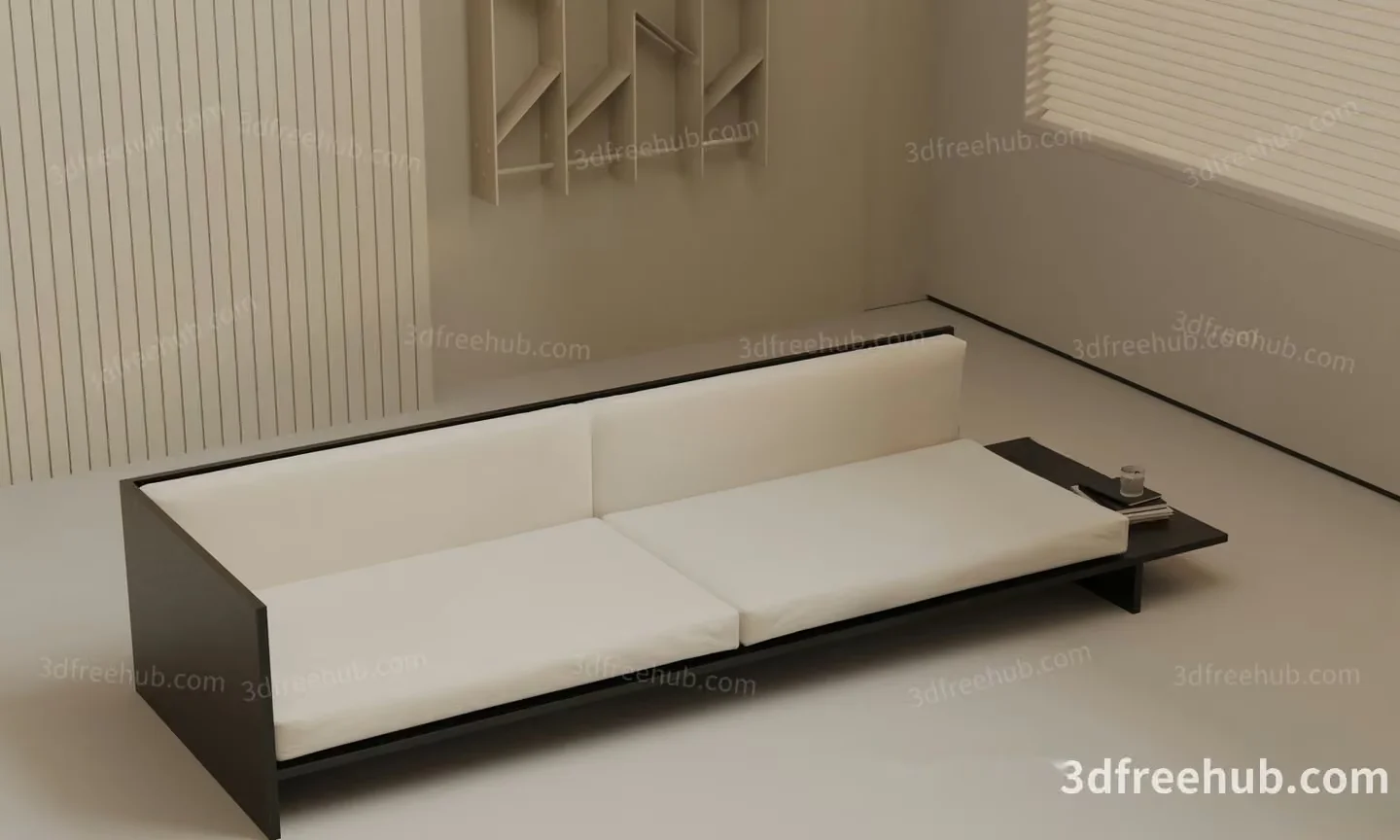Modern Living Room 3D Model – 22700 – VRAY Render