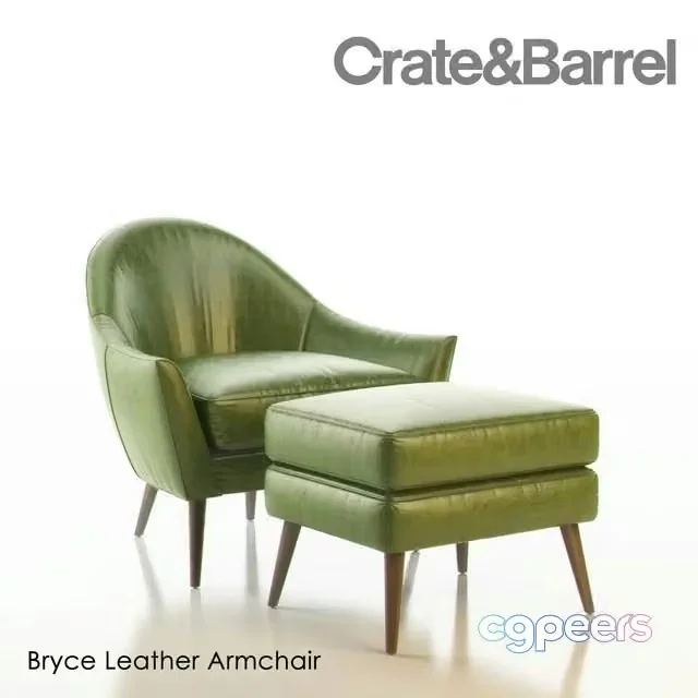 3ds Max Free – Crate & Barrel Bryce Leather Armchair